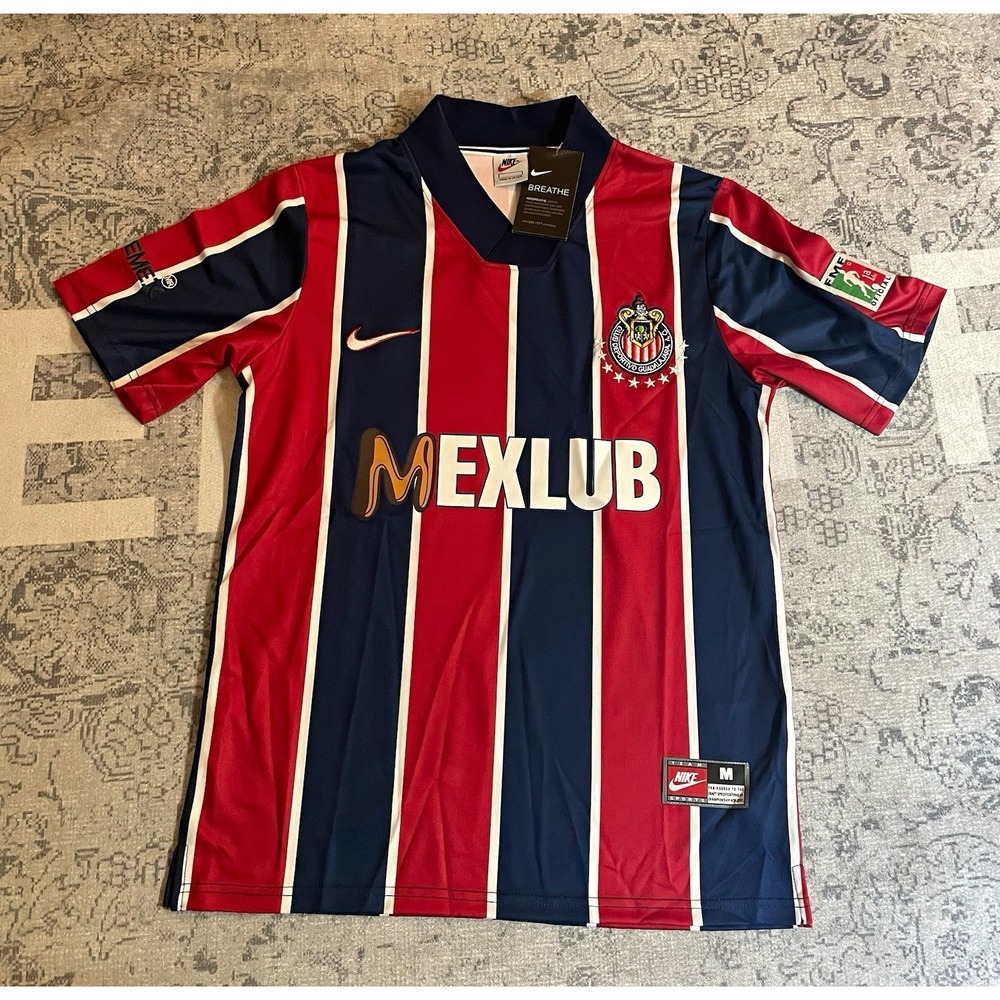Nike Guadalajara Chivas Men's M Red/Blue/White Soccer Jersey MEXLUB